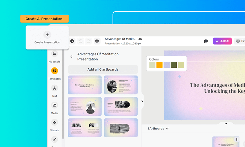 Presentaciones de IA gratuitas