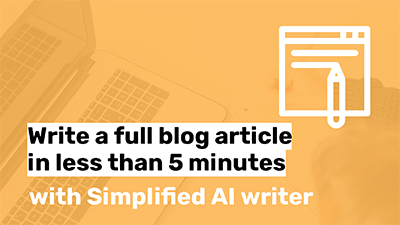 Write a full blog article in less than 5 minutes